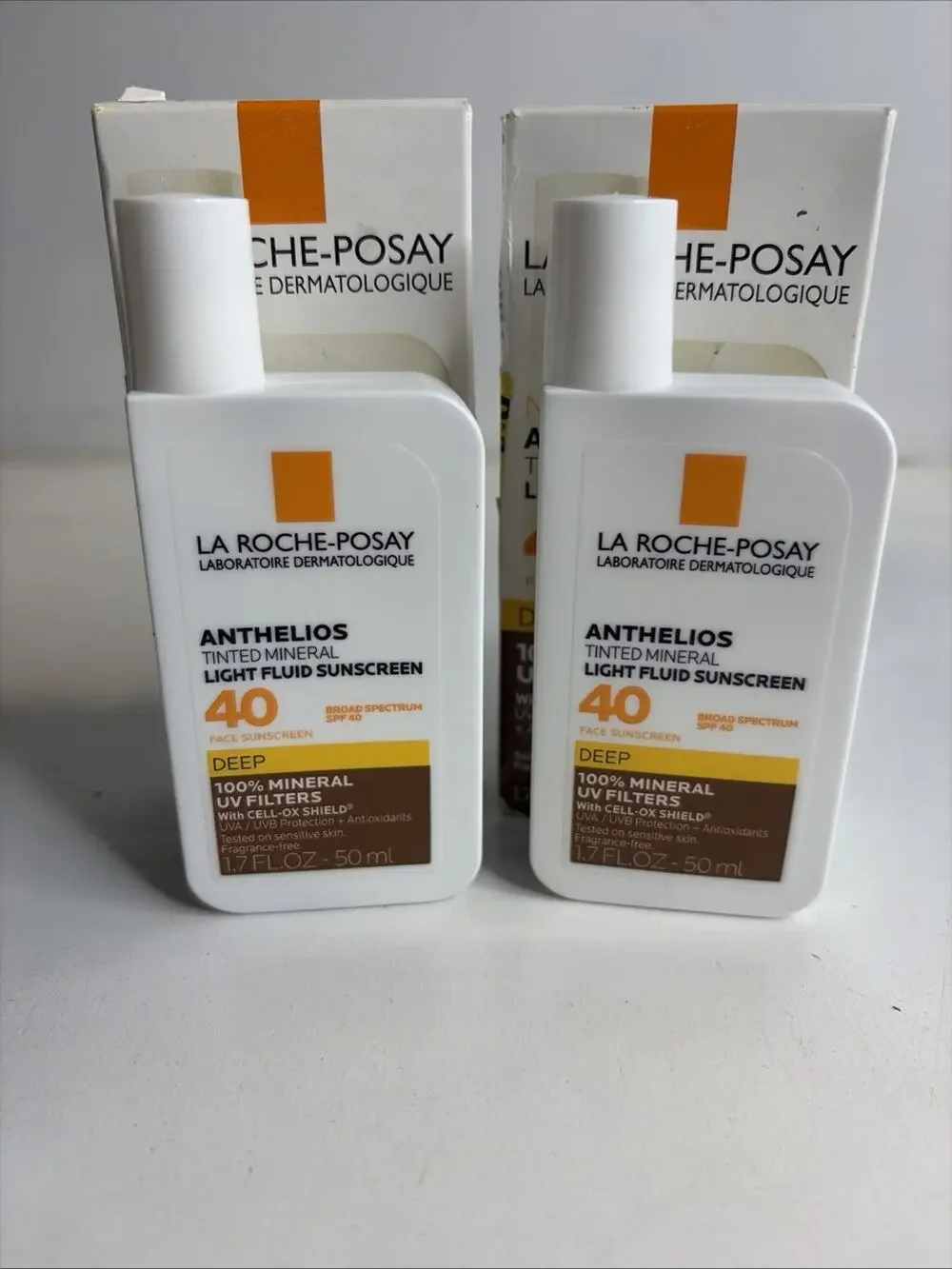 2 La Roche-Posay Anthelios Tinted SPF 40 Face Sunscreen Medium 1.7oz EXP:12/2025